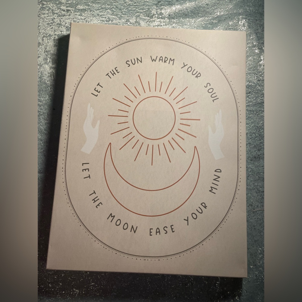 Sun and Moon Wall Art Decor Canvas